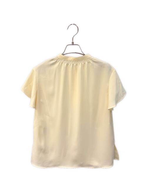theory luxe（セオリーリュクス）theory luxe (セオリーリュクス) 26SS シャーリングネックフレンチスリーブブラウス イエロー サイズ:32の古着・服飾アイテム