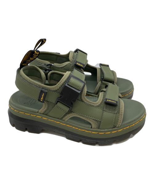 Dr.Martens（ドクターマーチン）Dr.Martens (ドクターマーチン) FORSTER マルチストラップ サンダル カーキ サイズ:37の古着・服飾アイテム
