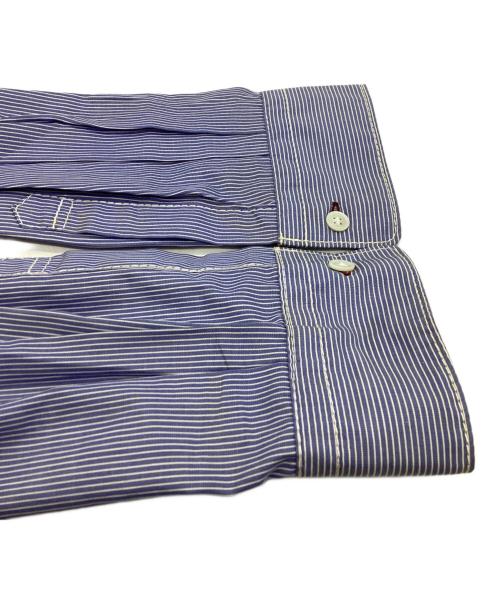 COMME des GARCONS HOMME（コムデギャルソン オム）COMME des GARCONS HOMME (コムデギャルソン オム) ドッキングレギュラーカラーシャツ / HH-B001 ブルー×ボルドー サイズ:XSの古着・服飾アイテム
