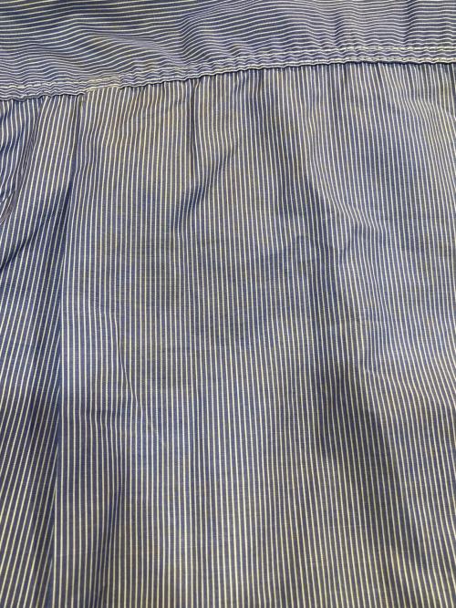 COMME des GARCONS HOMME（コムデギャルソン オム）COMME des GARCONS HOMME (コムデギャルソン オム) ドッキングレギュラーカラーシャツ / HH-B001 ブルー×ボルドー サイズ:XSの古着・服飾アイテム
