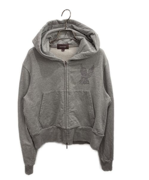 masu（エムエーエスユー）masu (エムエーエスユー) MB ZIP-UP HOODIE グレー サイズ:48の古着・服飾アイテム
