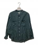 THE SHINZONEザ シンゾーン）の古着「STAND COLLAR DADDY SHIRT」｜グリーン