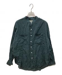 THE SHINZONE（ザ シンゾーン）の古着「STAND COLLAR DADDY SHIRT」｜グリーン