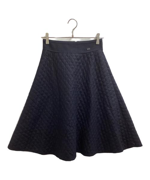 FOXEY（フォクシー）FOXEY (フォクシー) ウール キルティング ロングスカート / 37433-ASFI01U ネイビー サイズ:38の古着・服飾アイテム