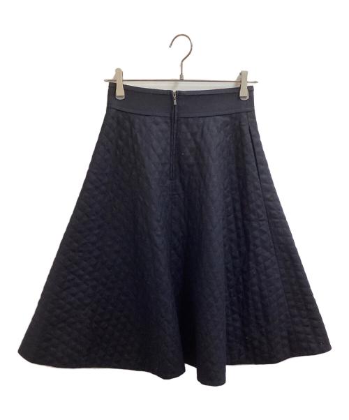FOXEY（フォクシー）FOXEY (フォクシー) ウール キルティング ロングスカート / 37433-ASFI01U ネイビー サイズ:38の古着・服飾アイテム