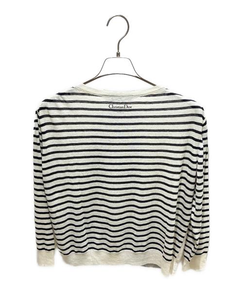 Christian Dior（クリスチャン ディオール）Christian Dior (クリスチャン ディオール) Eiffel Tower Knit Sweater/エッフェル塔ニット/424S67AM784 ブラック×ホワイト サイズ:38の古着・服飾アイテム