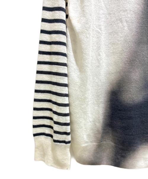 Christian Dior（クリスチャン ディオール）Christian Dior (クリスチャン ディオール) Eiffel Tower Knit Sweater/エッフェル塔ニット/424S67AM784 ブラック×ホワイト サイズ:38の古着・服飾アイテム