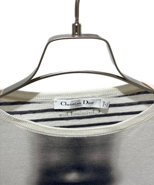 Christian Dior（クリスチャン ディオール）Christian Dior (クリスチャン ディオール) Eiffel Tower Knit Sweater/エッフェル塔ニット/424S67AM784 ブラック×ホワイト サイズ:38の古着・服飾アイテム