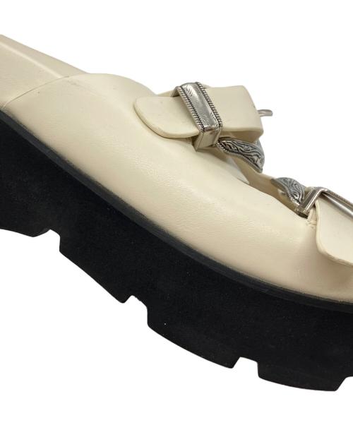 Ameri（アメリ）AMERI (アメリ) MEDI WESTERN BUCKLE SANDALS アイボリー サイズ:Mの古着・服飾アイテム