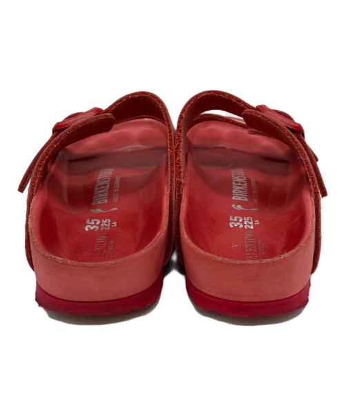 BIRKENSTOCK（ビルケンシュトック）BIRKENSTOCK (ビルケンシュトック) VALENTINO GARAVANI (ヴァレンティノ・ガラヴァーニ) Arizona レッド サイズ:22.5cmの古着・服飾アイテム