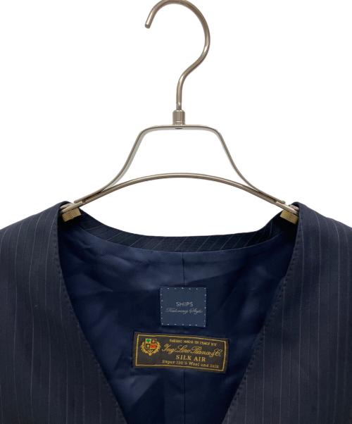 ships tailoring style（シップス）ships tailoring style (シップス) ロロ・ピアーナセットアップスーツ ネイビー サイズ:48 VEST:Lの古着・服飾アイテム