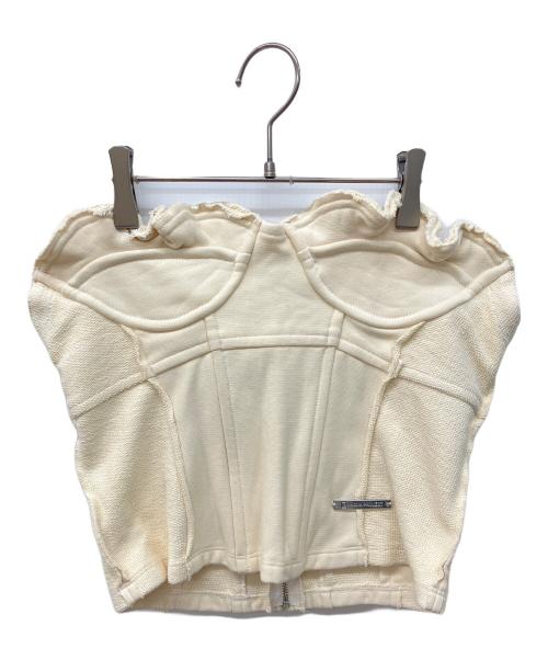 PRANK PROJECT（プランクプロジェクト）PRANK PROJECT (プランクプロジェクト) フリルスウェットビスチェ アイボリー サイズ:FREEの古着・服飾アイテム