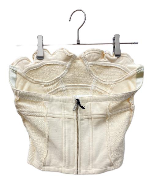 PRANK PROJECT（プランクプロジェクト）PRANK PROJECT (プランクプロジェクト) フリルスウェットビスチェ アイボリー サイズ:FREEの古着・服飾アイテム