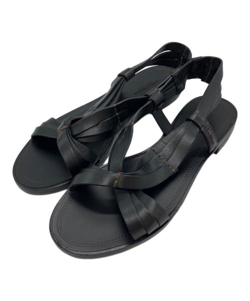 BOTTEGA VENETA（ボッテガベネタ）BOTTEGA VENETA (ボッテガベネタ) レザーサンダル ブラック サイズ:37 1/2の古着・服飾アイテム