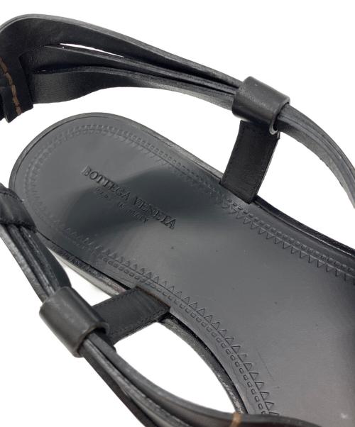 BOTTEGA VENETA（ボッテガベネタ）BOTTEGA VENETA (ボッテガベネタ) レザーサンダル ブラック サイズ:37 1/2の古着・服飾アイテム