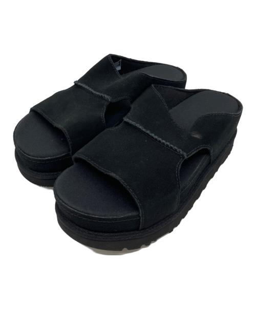 UGG（アグ）UGG (アグ) W GOLDENSTAR HI CUTOUT SLIDE ブラック サイズ:22㎝の古着・服飾アイテム