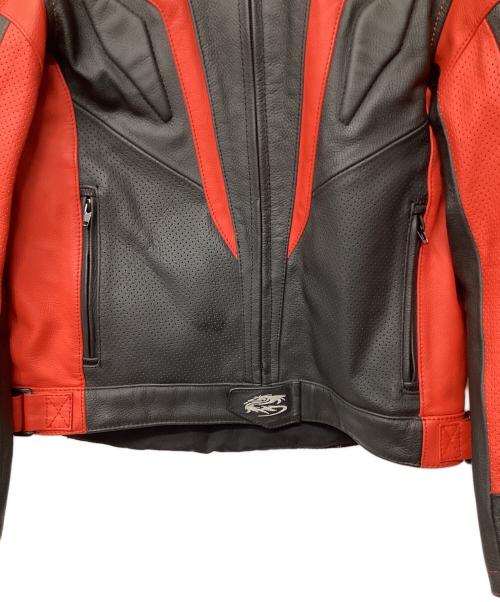 ARLEN NESS（アレンネス）ARLEN NESS (アレンネス) レザープロテクタージャケット レッド サイズ:54の古着・服飾アイテム