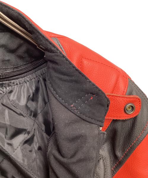 ARLEN NESS（アレンネス）ARLEN NESS (アレンネス) レザープロテクタージャケット レッド サイズ:54の古着・服飾アイテム