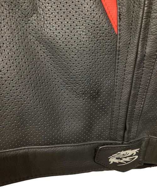 ARLEN NESS（アレンネス）ARLEN NESS (アレンネス) レザープロテクタージャケット レッド サイズ:54の古着・服飾アイテム