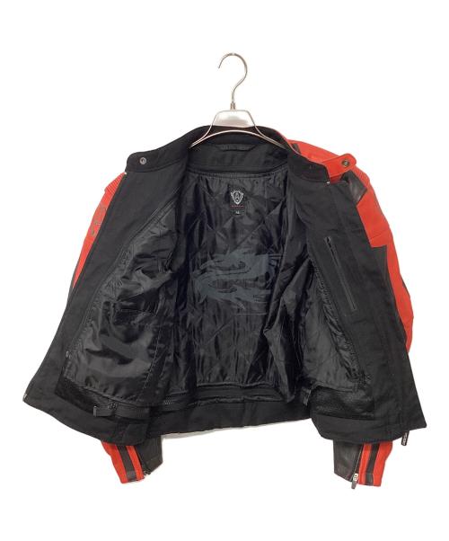 ARLEN NESS（アレンネス）ARLEN NESS (アレンネス) レザープロテクタージャケット レッド サイズ:54の古着・服飾アイテム