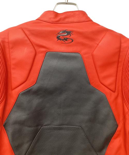 ARLEN NESS（アレンネス）ARLEN NESS (アレンネス) レザープロテクタージャケット レッド サイズ:54の古着・服飾アイテム