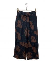 SACRA（サクラ）の古着「MODERN FLOWER PANTS」｜ブラック