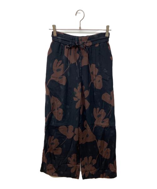 SACRA（サクラ）SACRA (サクラ) MODERN FLOWER PANTS ブラック サイズ:36の古着・服飾アイテム