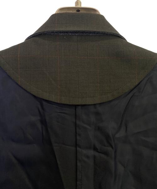 sacai（サカイ）sacai (サカイ) グレンチェック切替テーラードジャケット グレー×ネイビー サイズ:1の古着・服飾アイテム