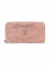 CHANEL（シャネル）の古着「ラウンドファスナー財布」｜ピンク