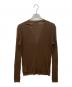 theory (セオリー) WASHABLE LINEN LS RIB CARDI ブラウン サイズ:M 未使用品：13000円