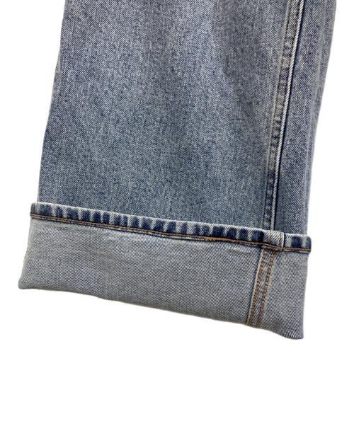 anuans（アニュアンス）anuans (アニュアンス) Wide leg denim インディゴの古着・服飾アイテム
