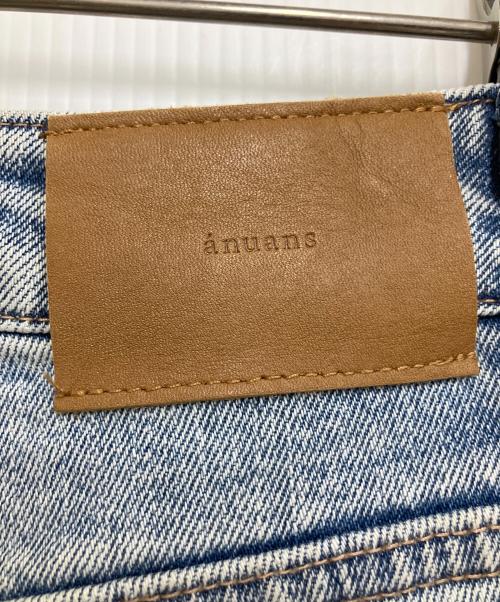 anuans（アニュアンス）anuans (アニュアンス) Wide leg denim インディゴの古着・服飾アイテム