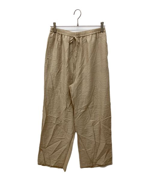Demi-Luxe Beams（デミルクス ビームス）Demi-Luxe BEAMS (デミルクス ビームス) レーヨンリネン ドロスト イージーパンツ ベージュ サイズ:38 未使用品の古着・服飾アイテム