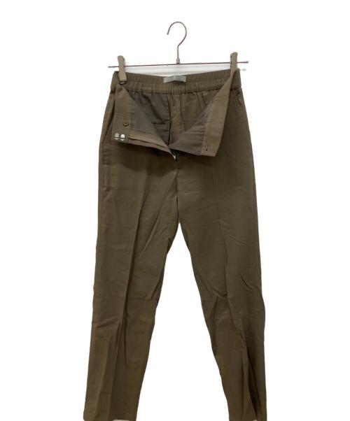theory luxe（セオリーリュクス）theory luxe (セオリーリュクス) リネンブレンドテーパードパンツ ブラウン サイズ:36の古着・服飾アイテム
