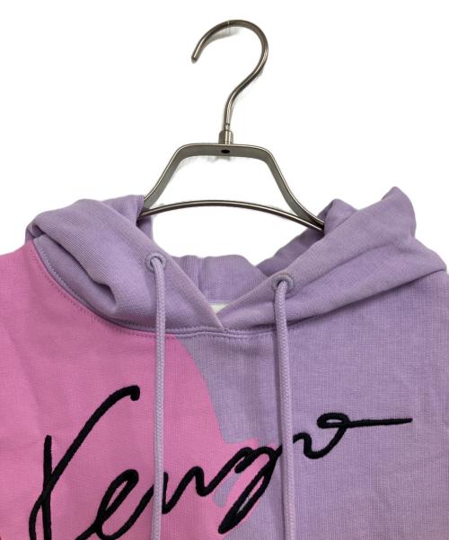 KENZO（ケンゾー）KENZO (ケンゾー) プリントプルオーバーパーカー パープル サイズ:Sの古着・服飾アイテム