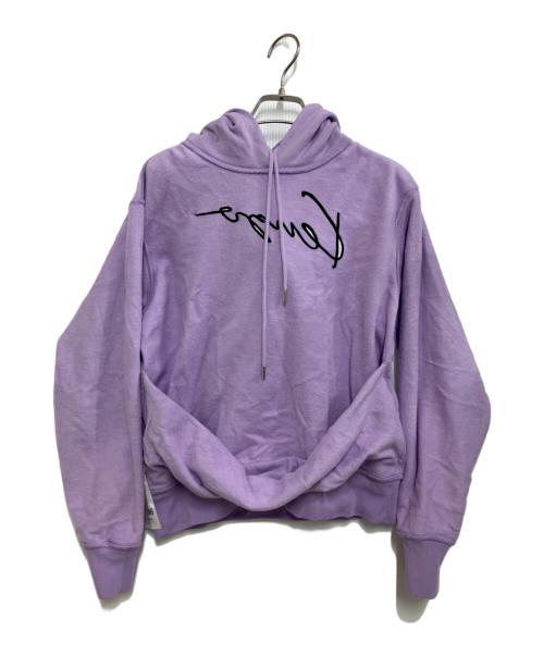 KENZO（ケンゾー）KENZO (ケンゾー) プリントプルオーバーパーカー パープル サイズ:Sの古着・服飾アイテム