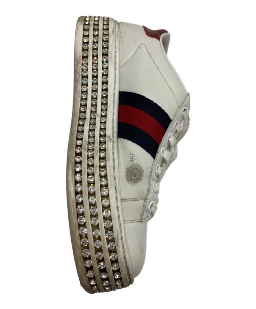 GUCCI（グッチ）GUCCI (グッチ) スニーカー ホワイト サイズ:35の古着・服飾アイテム