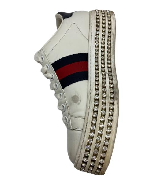 GUCCI（グッチ）GUCCI (グッチ) スニーカー ホワイト サイズ:35の古着・服飾アイテム