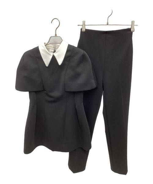 CELFORD（セルフォード）CELFORD (セルフォード) 襟付きポンチセットアップ ブラック サイズ:36の古着・服飾アイテム