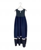 CFCLシーエフシーエル）の古着「POTTERY SLEEVELESS BUST FLARE DRESS」｜ネイビー