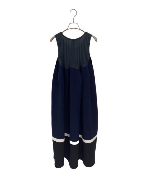 CFCL（シーエフシーエル）CFCL (シーエフシーエル) POTTERY SLEEVELESS BUST FLARE DRESS ネイビー サイズ:1の古着・服飾アイテム