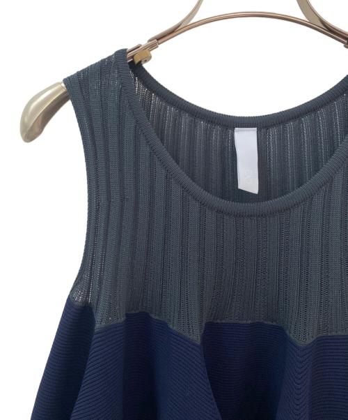 CFCL（シーエフシーエル）CFCL (シーエフシーエル) POTTERY SLEEVELESS BUST FLARE DRESS ネイビー サイズ:1の古着・服飾アイテム