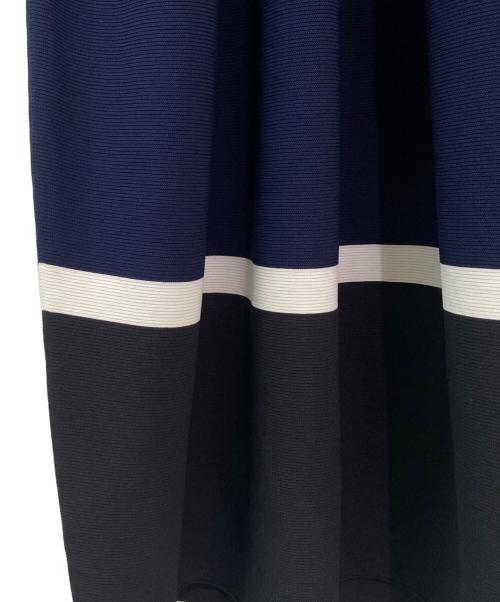 CFCL（シーエフシーエル）CFCL (シーエフシーエル) POTTERY SLEEVELESS BUST FLARE DRESS ネイビー サイズ:1の古着・服飾アイテム