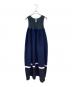 CFCL（シーエフシーエル）の古着「POTTERY SLEEVELESS BUST FLARE DRESS」｜ネイビー