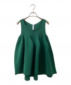 CFCLシーエフシーエル）の古着「POTTERY SLEEVELESS BUST FLARE TOP」｜グリーン