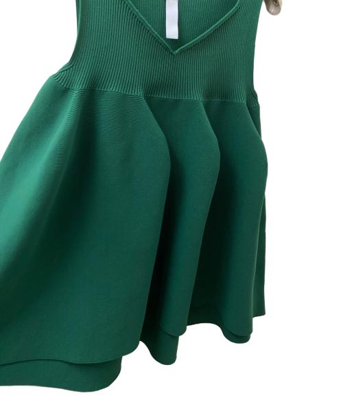 CFCL（シーエフシーエル）CFCL (シーエフシーエル) POTTERY SLEEVELESS BUST FLARE TOP グリーン サイズ:Fの古着・服飾アイテム