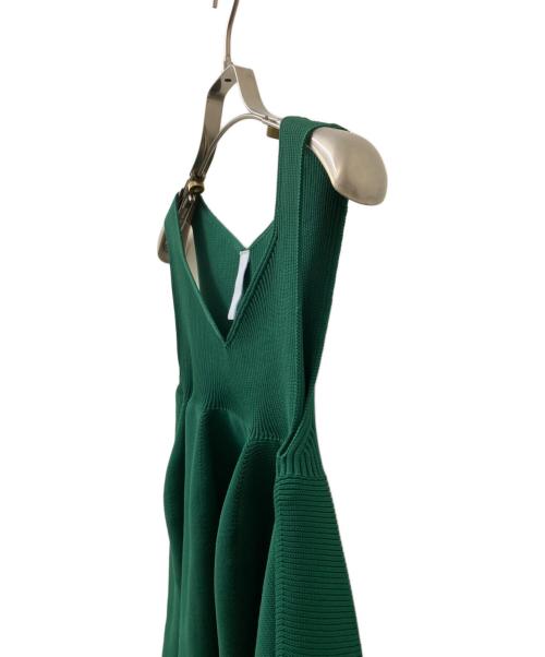 CFCL（シーエフシーエル）CFCL (シーエフシーエル) POTTERY SLEEVELESS BUST FLARE TOP グリーン サイズ:Fの古着・服飾アイテム