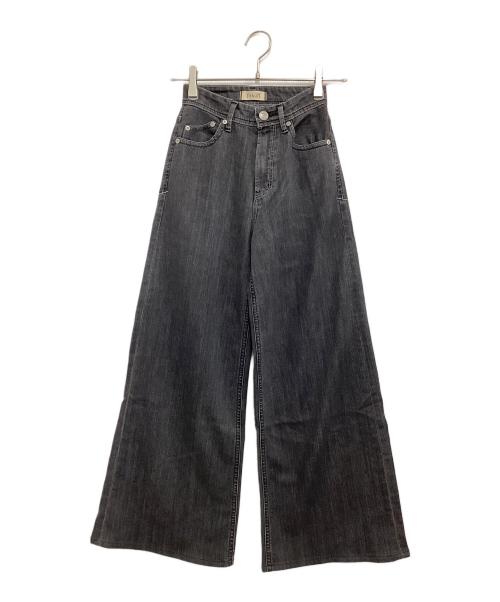 YANUK（ヤヌーク）YANUK (ヤヌーク) wide flare denim ブラック サイズ:22の古着・服飾アイテム