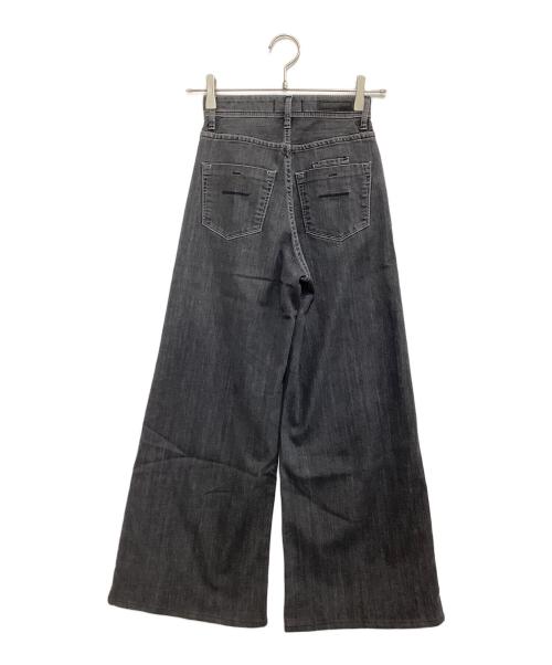 YANUK（ヤヌーク）YANUK (ヤヌーク) wide flare denim ブラック サイズ:22の古着・服飾アイテム
