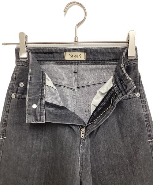 YANUK（ヤヌーク）YANUK (ヤヌーク) wide flare denim ブラック サイズ:22の古着・服飾アイテム